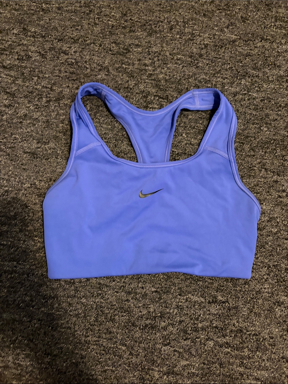 Nike Purple Racerback Sports Bra with Center Swoosh